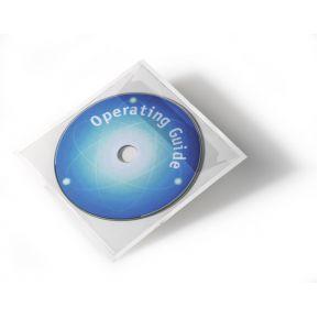 100 Zelfklevende CD/DVD insteekhoezen Durable Pocketfix 100 Zelfklevende CD/DVD insteekhoezen Durable Pocketfix