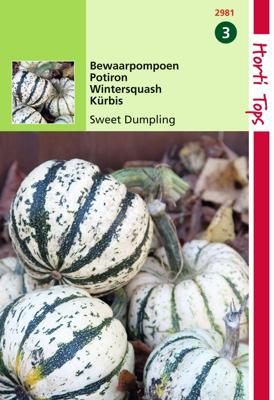 Zaden Bewaar pompoen Sweet Dumpling (wintersquash) Hortitops - Hortitops