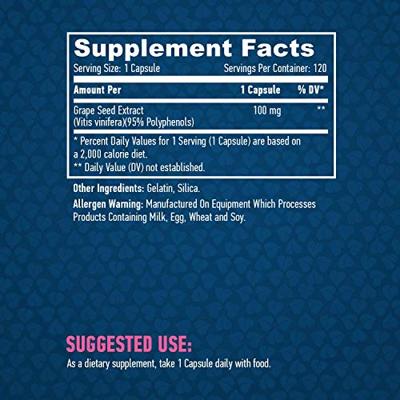 Grapeseed Extract 100mg 120caps