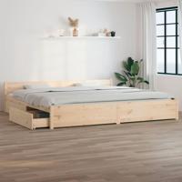 Bedframe met lades wit 180x200 cm Super King Size - thumbnail