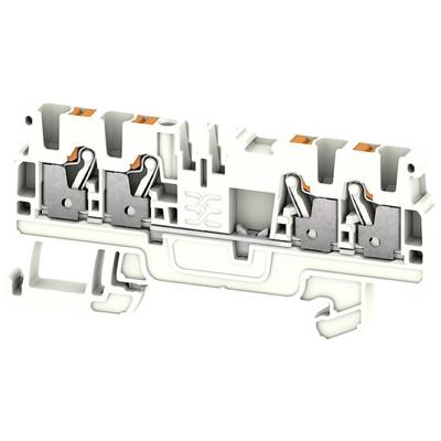 Weidmüller 2690470000 Aardingsklem Push-In-klem, Steekaansluiting Wit 50 stuk(s)