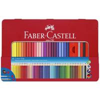 Faber-Castell kleurpotloden - colour grip - blik 48 stuks met accessoires - fc-112448 - thumbnail