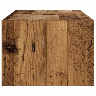 Tv-meubel met LED-verlichting 100X35,5x25 cm oud houtkleurig