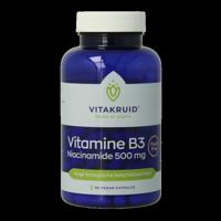 Vitamine B3 Niacinamide 500 mg Flush Free 90 Vegetarische capsules - thumbnail
