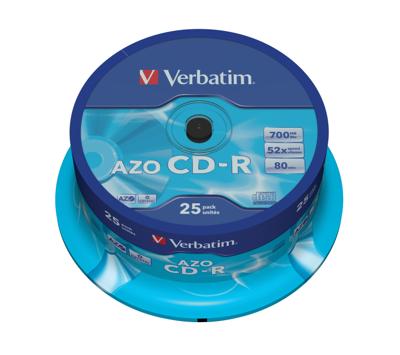 Verbatim CD Rohlinge Spindel. 25 Stuk crystal