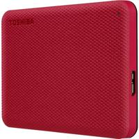 Toshiba Canvio Advance 2 TB Externe harde schijf (2,5 inch) USB-A 3.2 Gen 1 Rood HDTCA20ER3AA - thumbnail