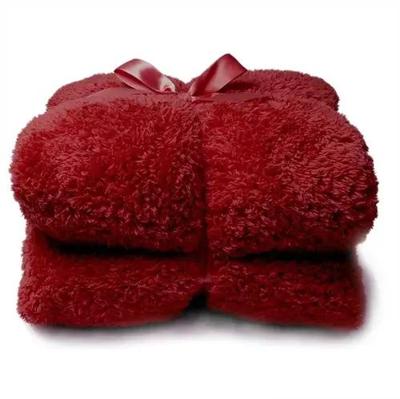 Unique Living Unique Living Plaid Teddy 150x200cm red