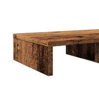 VidaXL Monitorstandaard 50x27x10 cm bewerkt hout oud houtkleurig - thumbnail