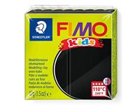 Fimo kids boetseerklei zwart, 42gr - thumbnail
