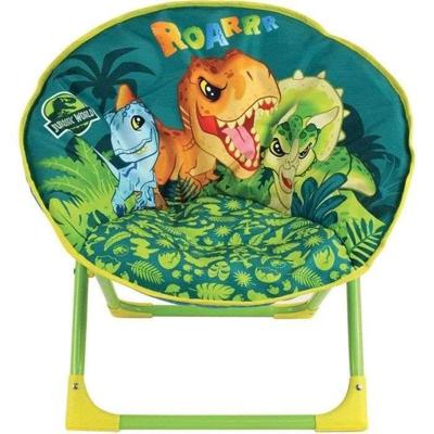 FUN HOUSE JURASSIC WORLD Zetel maan dinosaurussen - Opvouwbaar - H.47 x B.54 x D.42 cm - Voor kinderen