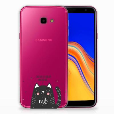 Samsung Galaxy J4 Plus (2018) Telefoonhoesje met Naam Cat Good Day Samsung Galaxy J4 Plus (2018) Telefoonhoesje met Naam Cat Good Day