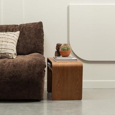 WOOOD Bijzettafel 'Frey' 60 x 32cm, kleur Walnoot