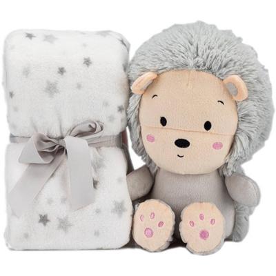 Interbaby babydeken en knuffel Leeuw 80 x 110 cm pluche