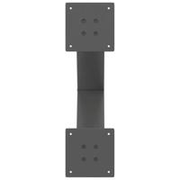 Eettafelpoten 2 st X-vormig 60x(72-73) cm staal antraciet - thumbnail