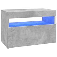 VidaXL Tv-meubel met led-verlichting 60x35x40 cm betongrijs - thumbnail