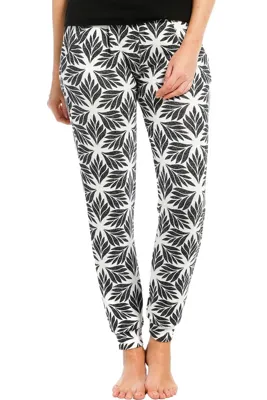 24/7 lange pyjamabroek / legging dames - NOS - Leaves