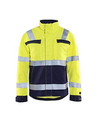 Blåkläder Multinorm jack. Ongevoerd 40871514 | High-Vis Geel/Marineblauw | Maat L - 7330509552469