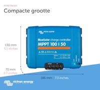Victron Energy BlueSolar MPPT 100/50 12V 24V 50A Laadregelaar voor zonne-energie MPPT 12 V, 24 V 50 A - thumbnail