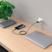 GP GPCBCl1NGYUSB160 USB-laadkabel USB 2.0 USB-A stekker, Apple Lightning stekker 1.00 m Grijs - thumbnail