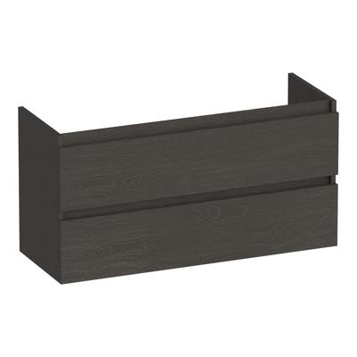 Brauer Joy - Onderkast Ondiep - 100 cm - met 2 Softclose Lades Greeploos en 1 Sifon Uitsparing - Timber Anthracite