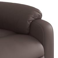 Fauteuil verstelbaar kunstleer bruin - thumbnail