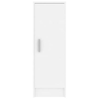 Schoenenkast 32x35x92 cm bewerkt hout wit - thumbnail