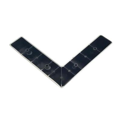 Meubelpoot grijs hoek 20 bij 20 cm en hoogte 6 cm van kunststof