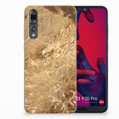 Huawei P20 Pro | TPU | Siliconen hoesje | Marmer Creme