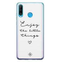 Huawei P30 Lite siliconen hoesje - Enjoy life - thumbnail