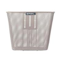 Basil Fietsmand bilbao met vaste montage 26 x 22 x 27 cm - nude metallic - thumbnail