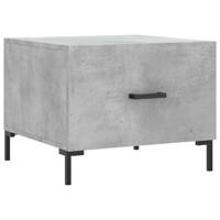 Salontafels 2 st 50x50x40 cm bewerkt hout betongrijs - thumbnail