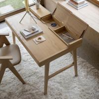 Zuiver Bureau 'Kaat' Eikenhout, 120 x 70cm, kleur Naturel - thumbnail