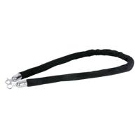 Showgear Showgear Velvet Rope Silver Hook Zwart - thumbnail