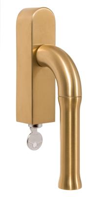 Formani Edward van Vliet NOUR EV100-DLOCK-O draaikiepgarnituuur zonder logo afsluitbaar - PVD mat goud