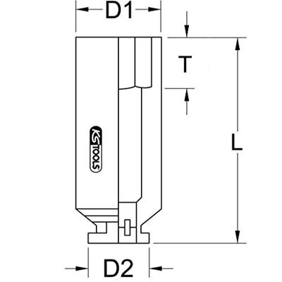 KS Tools 5151194 515.1194 Kracht-dopsleutelinzet 33 mm