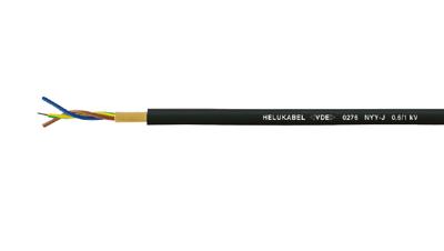 Helukabel 32060 Grondkabel NYY-J 5 G 2.5 mm² Zwart 100 m