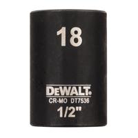 DeWalt Accessoires Impact dop 18mm 1/2" (Kort - 38mm) - DT7536-QZ - thumbnail