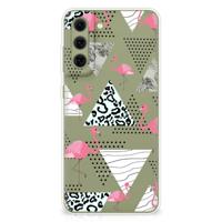 Samsung Galaxy S21FE | TPU Hoesje | Flamingo Triangle - thumbnail