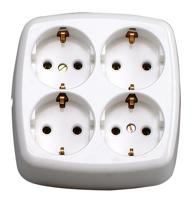 Kopp 121001009 Stekkerdoos 4-voudig Artic-wit 1 stuk(s) - thumbnail