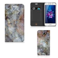 Huawei Y5 2 | Y6 Compact | Standcase | Marmer Grijs - thumbnail