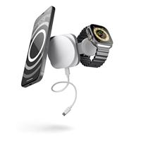 ZENS MagSafe+Watch convertible reislader voor iPhone en Apple Watch (ruimtebesparend ontwerp, transporttas & USB-C kabel inbegrepen) - thumbnail