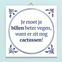 Tegeltje Je moet je billen beter vegen - thumbnail