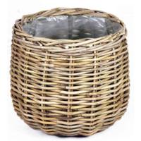 Plantenmand Rotan Grijs Ø26cm - thumbnail