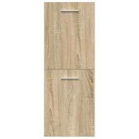 4-delige Badkamermeubelset bewerkt hout sonoma eikenkleurig - thumbnail