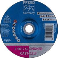 PFERD TOOLS 62217681 E 180-7 SG CAST+ALU Afbraamschijf gebogen Diameter 180 mm Boordiameter 22.23 mm Aluminium legering, Grijs/grauw sferoïdisch gietijzer, - thumbnail