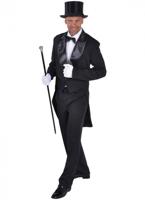 Slipjas zwart heren Cabaret half gevoerd - thumbnail