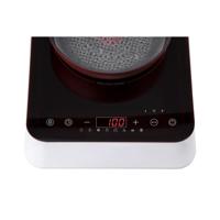 Inductiekookplaat - MEDION MD18490 - 1 pit - 2000W - 60/240°C - 8 programma's - L 29 x D 36 x H 6 cm - Wit/Zwart - thumbnail