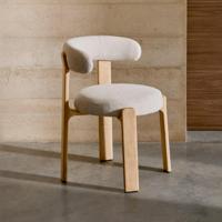 Kave Home Granite eetkamerstoel chenille Beige/naturel - thumbnail