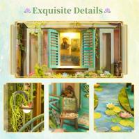 Tone-Cheer Giverny Garden Book Nook met Verlichting Bouwpakket Modelbouw - thumbnail