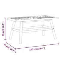 2-delige Loungeset massief acaciahout - thumbnail